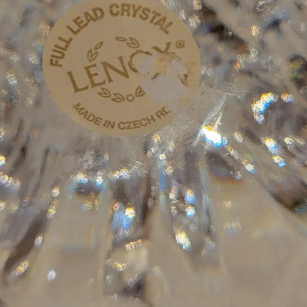 Lenox Irish Spring Prayer for Peace Angel with Dove Figurine Lead Crystal